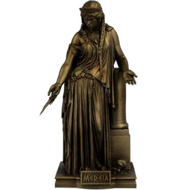 Imagem de Estátua Medeia Mitologia Grega Estatueta (Cor Ouro Velho)