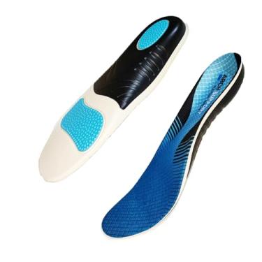 Imagem de Fluffyease Palmilhas de suporte de arco - órteses respiráveis para arcos altos, fascite plantar e dor no calcanhar - Almofada de gel leve (serve nos EUA 6-12)