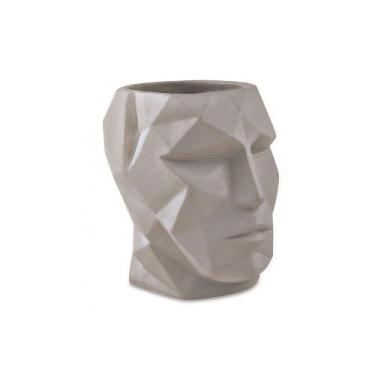 Imagem de Cachepot Rosto Geométrico em Cimento Face Mart P