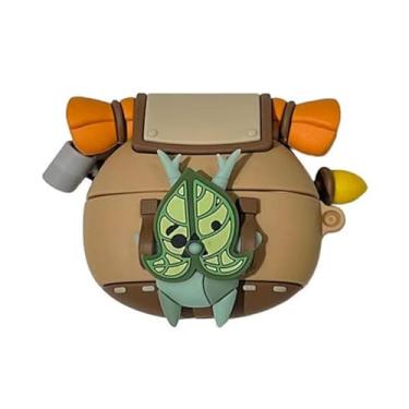 Imagem de QYFZXLV Capa de silicone compatível com AirPods Pro Generation com chaveiro, linda capa de fone de ouvido Korok Anime Yahaha à prova de choque para meninos meninas e crianças para AirPods Pro