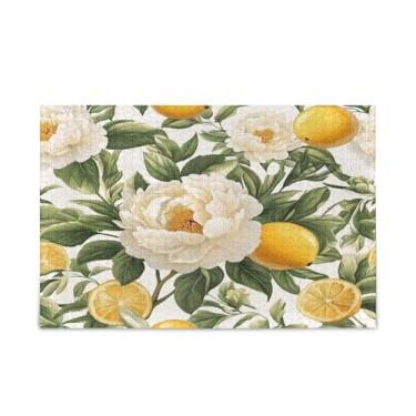 Imagem de WELLDAY Quebra-cabeça limão flores 500 peças grande jogo de arte para adultos adolescentes