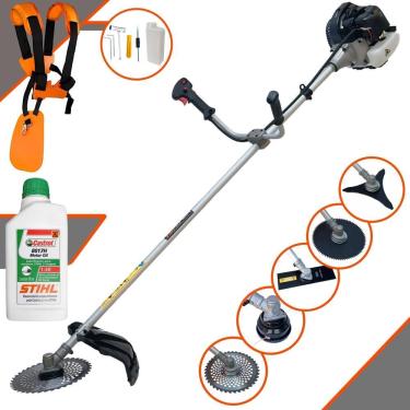 Imagem de Roçadeira Cg430b Anmax C/ Carretel + 4 Lâminas + óleo Stihl