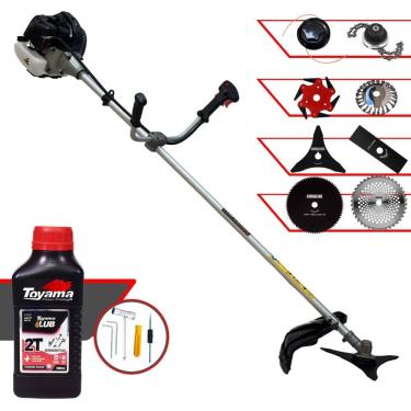 Imagem de Roçadeira Cg430b 1,7hp 43cc + 6 Facas + Escova + óleo Toyama