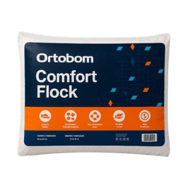 Imagem de Travesseiro Ortobom Confort Flock 40 x 60 x 09 cm, UNICA