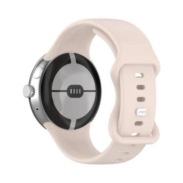 Imagem de Pulseira De Silicone Respirável Para Google Pixel Watch 4/3 45mm 41mm 