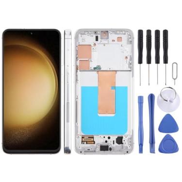 Imagem de Hiregolish Substituição de tela LCD de celular para Samsung Galaxy S23+ SM-S916B 6,4 polegadas TFT LCD digitalizador conjunto completo com moldura, não suporta identificação de impressão digital