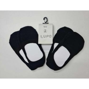 Imagem de Kit 2 pares Meia Sapatilha Lupo 3282-088 Invisível com Silicone., G, P