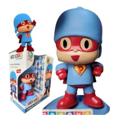 Imagem de Boneco Pocoyo Super Herói - Cardoso Toys, Azul