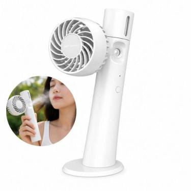 Imagem de Ventilador Portatil Recarregavel Usb Branco Spray Agua - Yeet