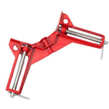Imagem de Grampo Sargento de Canto Angular 90 Graus Marcenaria Cantoneira Fixado