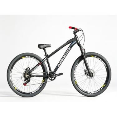 Imagem de Bicicleta Aro 26 Absolute Brutus 3 Preto Branco Single Freio hidraulic