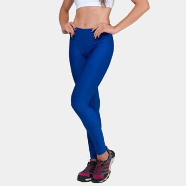 Imagem de Calça Legging Básica Suplex Azul - Della Fitness