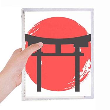 Imagem de Caderno Shinto Shrine Japan Torii de folhas soltas diário recarregável de papelaria