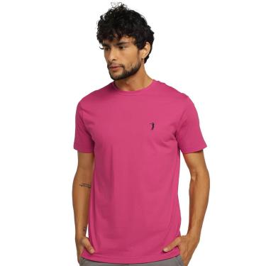 Imagem de Camiseta Aleatory Masculina Navy Icon Beet Pink Rosa Escuro-Masculino