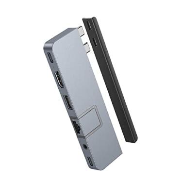 Imagem de HYPER Drive Duo PRO 7 em 2 hub USB C para MacBook Pro/Air, M1 Mac 13, 14, 15, 16 cm, também compatível com USB-C iPad Pro/Air, Windows Laptop, Surface, dispositivos Android com portas tipo C (cinza espacial)