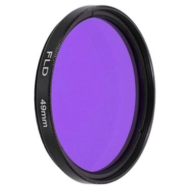 Imagem de PATIKIL Filtro de lente FLD de 49 mm, filtros fluorescentes, resina óptica, circular, parafuso, acessórios de correção de cor para lente de fotografia de câmera, roxo