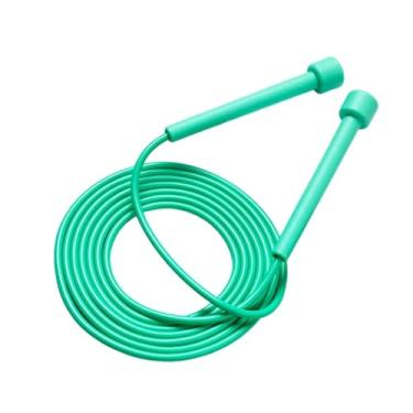 Imagem de YIJU Corda de pular silenciosa para treinamento, exercícios, condicionamento físico e jogo escolar, Verde