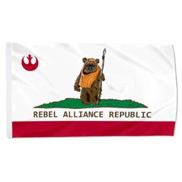 Imagem de Bandeira da República Rebel Alliance 150D poliéster 150D com ilhós de latão