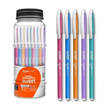 Imagem de Caneta Esferográfica Perfumada Sweet Ponta 0.7 - Pote c/ 50 unidades J