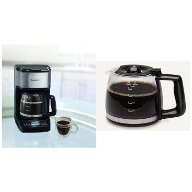 Imagem de Cafeteira Elétrica 5 Xícaras Programável em Aço Inoxidável, Capresso, 110V, Preta