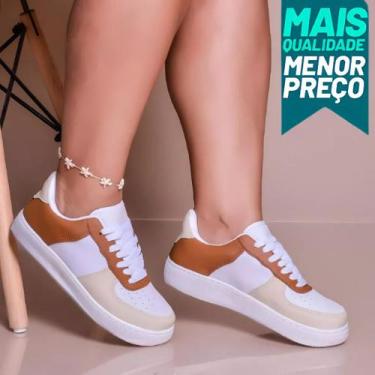 Imagem de Tênis Casual Feminino Lançamento Confortável e Fashion Tamanhos 34 ao 