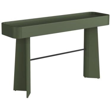 Imagem de Aparador Para Sala De Estar Orgânico Industrial Alef I03 Musgo Preto -