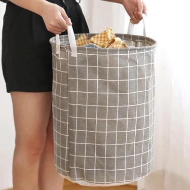 Imagem de Cesto Organizador Dobrável 40 Litros Roupa Suja Brinquedos Lavanderia 