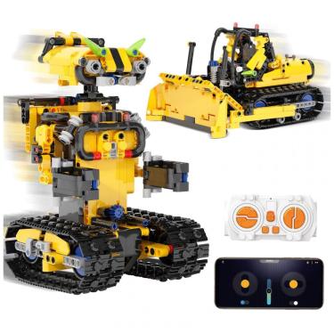 Imagem de Kit de robô e carro de corrida 2 em 1 Sciencow controle remoto e app 901 peças