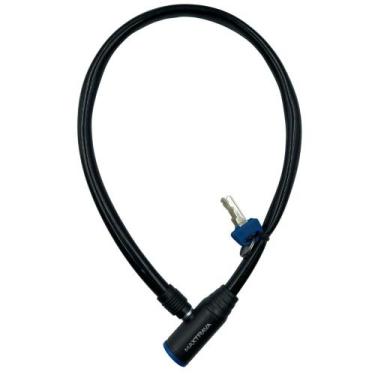 Imagem de Cadeado Espiral Tranca Bike Chave Bicicleta Moto Preto - BIKE STILO