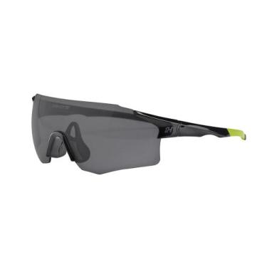 Imagem de Oculos high one ciclismo flux com 2 lentes mtb speed preto e amarelo