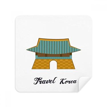 Imagem de Coreia do Sul Gwanghwamun Gate óculos pano limpador de tela tecido camurça pacote com 2