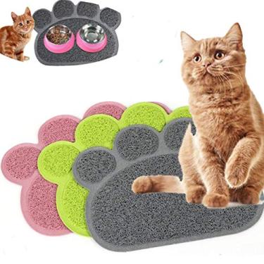 Imagem de POPETPOP Tapete de areia de gato durável premium resistente à água, tapete de areia para animais de estimação, tapetes de cozinha, tapete de areia macio para gatos, tapetes de areia para gatos e gatos