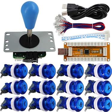 Imagem de SJ@JX Controle de jogo Arcade Codificador USB Gamepad Botão Microswitch Joystick de 8 vias para Nintendo Switch PC PS3 Retropie Raspberry Pi MAME