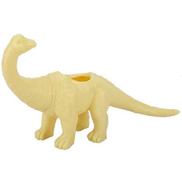 Imagem de Vaso de flores de animal de dinossauro de personalidade, vaso de suculenta criativa, vaso de flores de planta de jardinagem Pote de bonsai de cacto para jardim, escritório (Yellow)