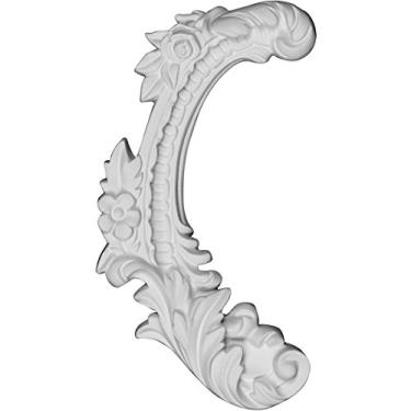 Imagem de Ekena Millwork ONL04X08X01ZA-L 10 cm L x 21 cm A x 20 cm P Zadlo Onlay, Esquerda, Primed de Fábrica Branco