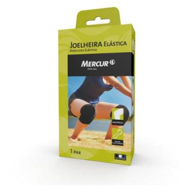Imagem de Produto Ergonômico Joelheira Elástica PAR G Preta - Mercur