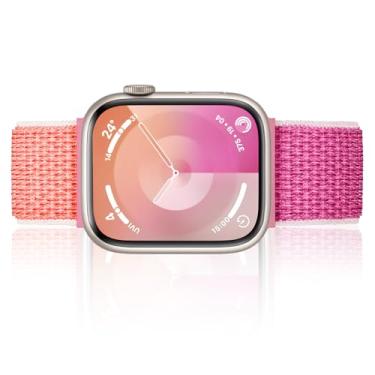 Imagem de Mazuboho Pulseira de nylon esportiva compatível com Apple Watch séries 10, 9, 8, 7, 6, 5, 4, 3, 2 e 1 e SE