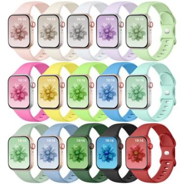 Imagem de Pulseira de Relógio GEAK de Silicone para Esportes - Pacote com 15 Uni