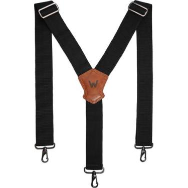 Imagem de Suspensórios Masculinos WELKINLAND Y-Back - 5cm de Largura - Pretos