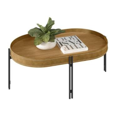 Imagem de Mesa de Centro 93cm Mônaco Linea Brasil, Nature/Tauari Fosco