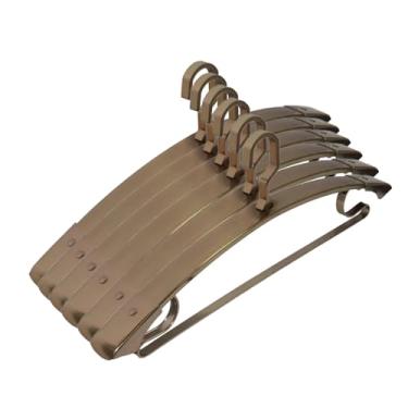 Imagem de Cabide elegante durável e indeformável de alumínio premium cabides de metal elegantes para vestiários de armário (cor: dourado, tamanho: 10) (champanhe B 6)