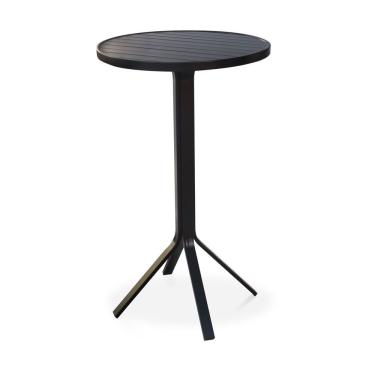 Imagem de Mesa Bistrô Alta Para área Externa, Gourmet, Churrasqueira E Jardim - Preto