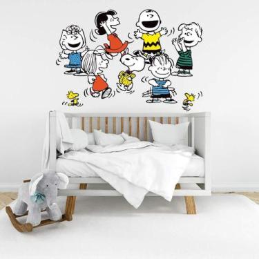 Imagem de Adesivo De Parede Turma Do Snoopy - Lojinha Da Luc Adesivos
