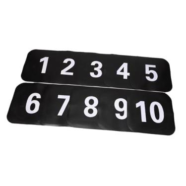 Imagem de Colaxi 10 peças marcadores cones planos tapete de chão multiuso pontos de agilidade para prática de futebol treinamento de velocidade esportiva, Preto