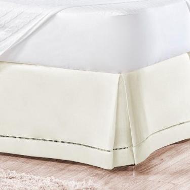 Imagem de Saia Para Cama Box Casal Ponto Palito Percal 180 Fios - Linda Casa, Pa
