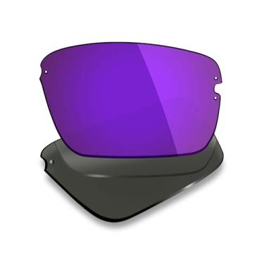 Imagem de Mryok Lentes de reposição polarizadas para óculos de sol Costa Del Mar Galveston, HD Polarized, proteção UV, resistente a impactos e ajuste perfeito - Roxo plasma