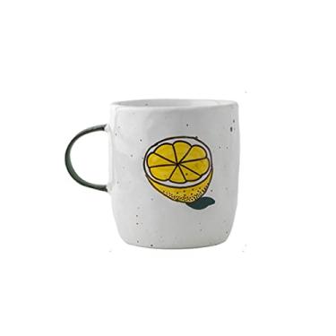 Imagem de Caneca feita à mão caneca copo de cerâmica iogurte aveia copo de leite café da manhã copo infantil aquecimento doméstico com alça caneca de café (cor: C)