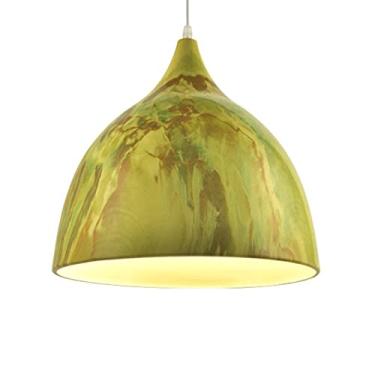 Imagem de CHENKUI Lustre de alumínio personalizado luz pendente industrial metal artesanato luz pendurada abajur criativo ajustável elegante luminária pendente base E27 para restaurantes de fast food