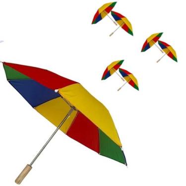 Imagem de Kit 6 Sombrinhas Frevo Para Decoracao Tematica - GBG STORE