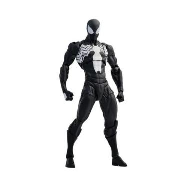 Imagem de Boneco Articulado Homem-Aranha Venom Preto Revoltech Amazing Yamaguchi